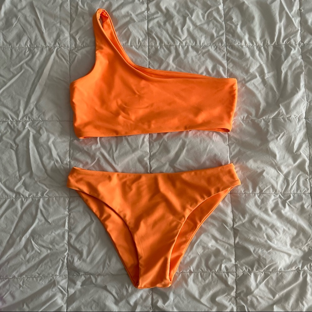 Neon Orange swim bikini set